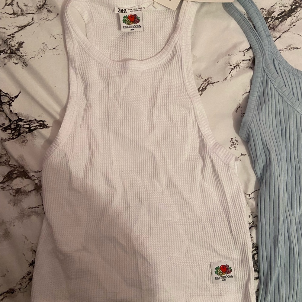New With Tags Zara White Tank